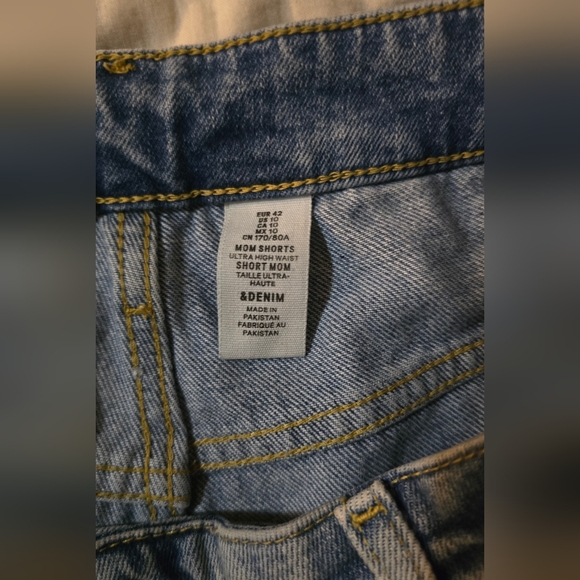 Distressed Denim Women Shorts - Picture 2 of 3